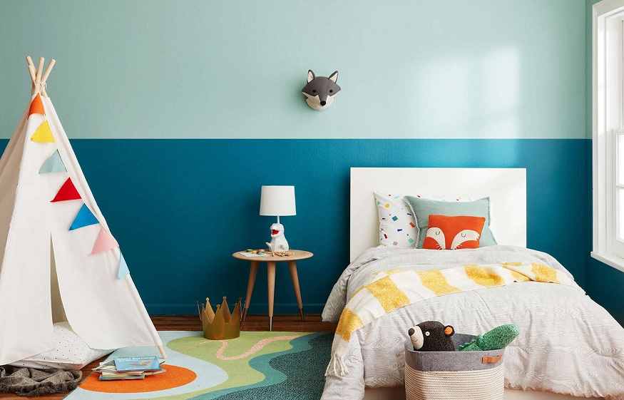 color well in a child's room